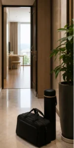 Sảnh căn hộ hiện đại tại Đà Nẵng cho lịch massage tại nhà