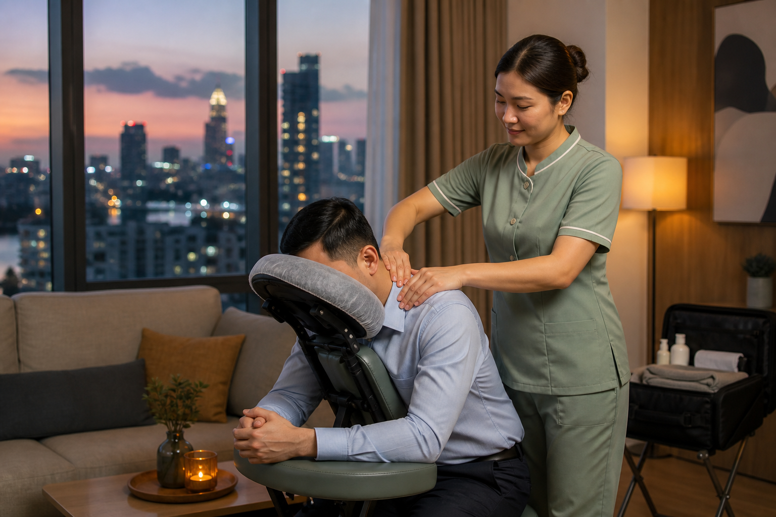 Massage cổ vai gáy tận nơi cho người làm việc bận rộn ở Hồ Chí Minh