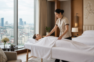 Massage tại phòng khách sạn Hà Nội với kỹ thuật viên chuyên nghiệp và không gian riêng tư
